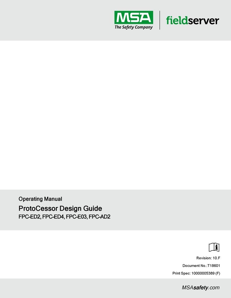 MSA ProtoCessor FPC-ED2 operating manual