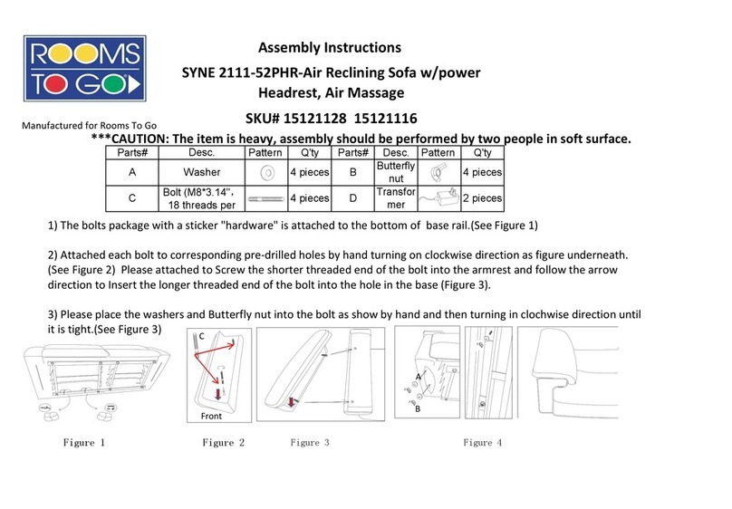 ROOMS TO GO SYNE 2111-52PHR-Air User manual ROOMS TO GO SYNE 2111-52PHR-Air User manual