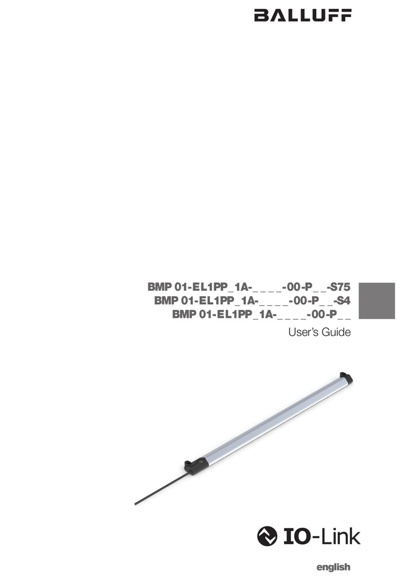 Balluff BMP 01-EL1PP 1A Series User manual Balluff BMP 01-EL1PP 1A Series User manual