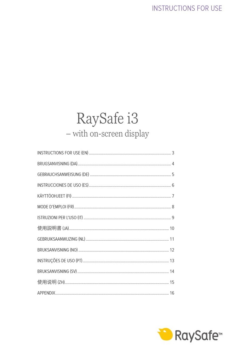 RaySafe i3 User manual