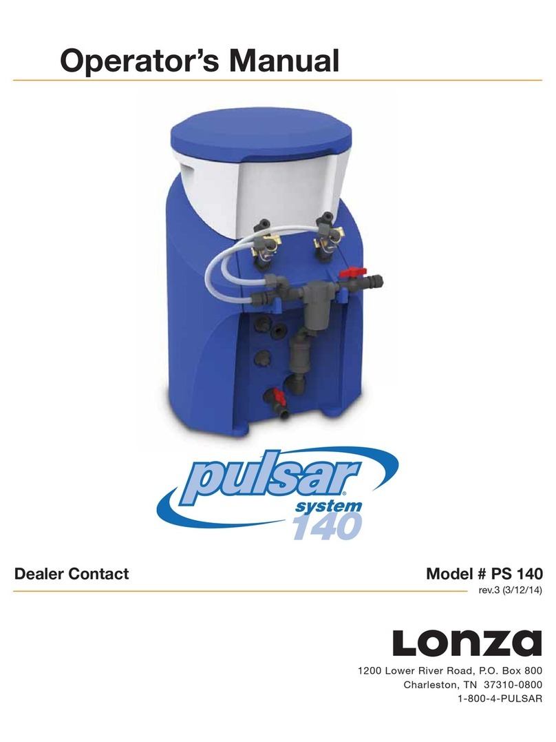 Lonza pulsar system 140 Operator's manual