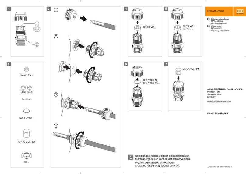 OBO Bettermann V-TEC VM12UV LGR User manual