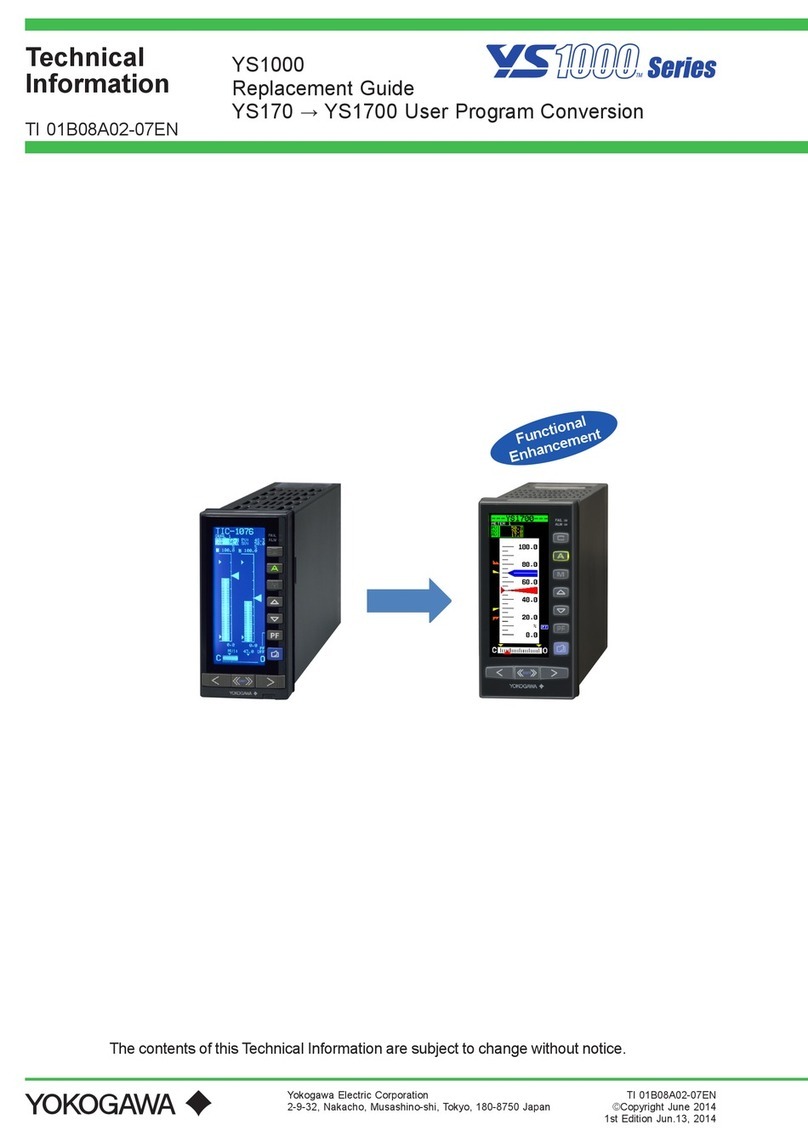YOKOGAWA ys100 series Parts list manual
