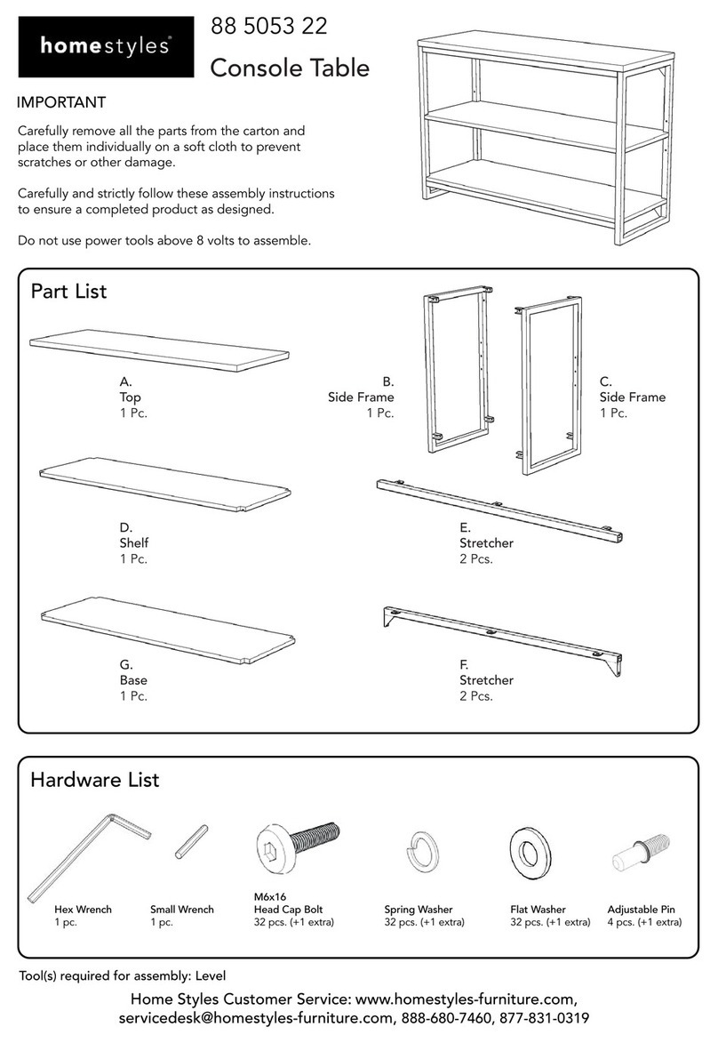 Home Styles 88 5053 22 quick start guide Home Styles 88 5053 22 quick start guide