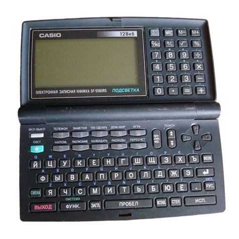 Casio SF-5580RS User manual