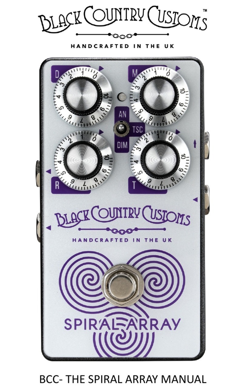 Black Country Customs SPIRAL ARRAY User manual