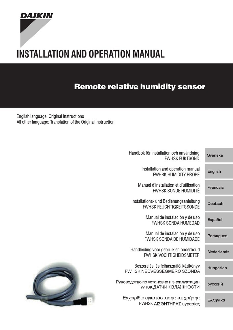Daikin FWHSK Installation and operation manual