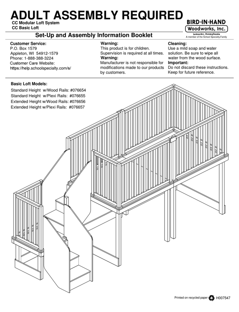 Bird-in-Hand Woodworks 076654 manual