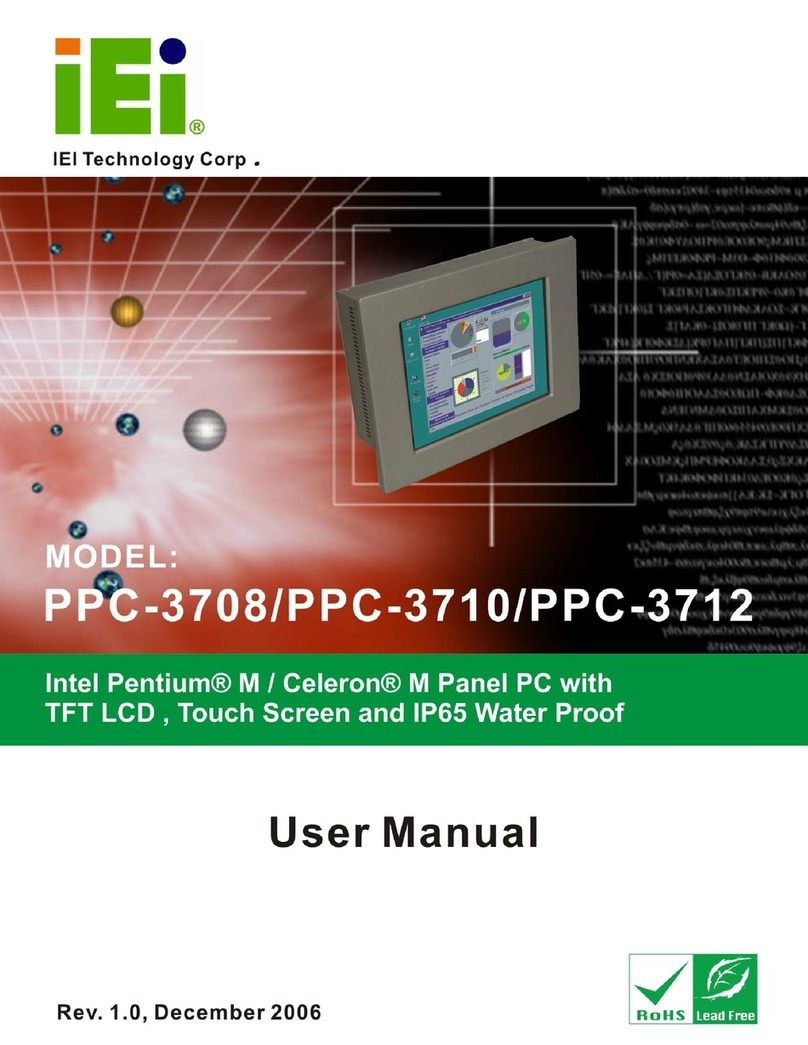 IEI Technology PPC-3708 User manual