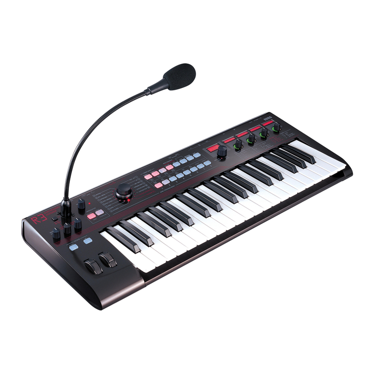 Korg R3 User manual