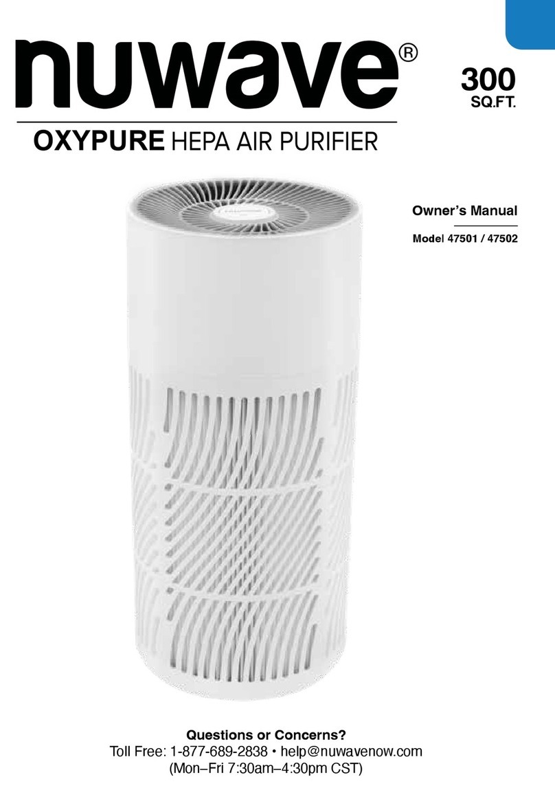 NuWave OXYPURE 47501 User manual