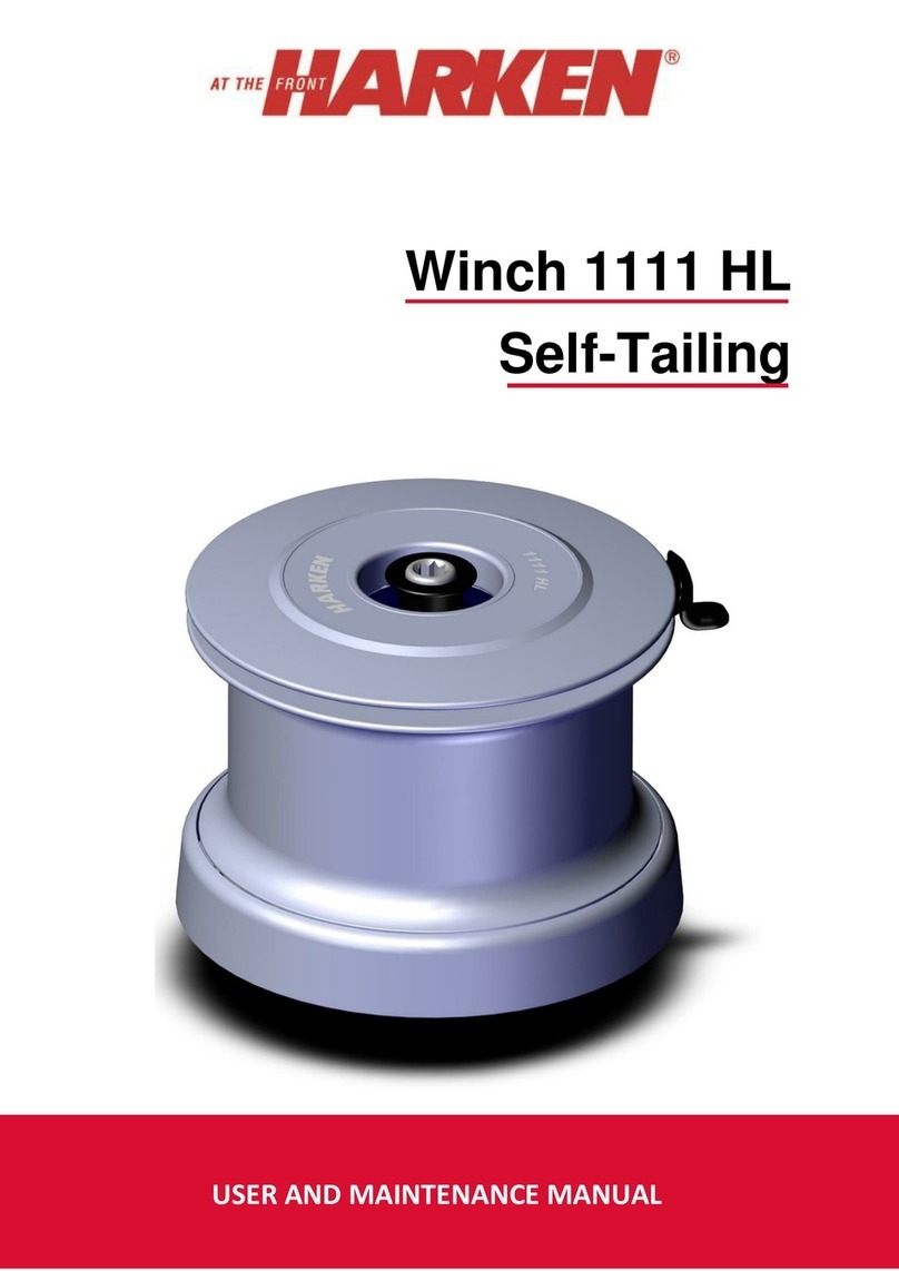 Harken 1111 HL User and maintenance manual