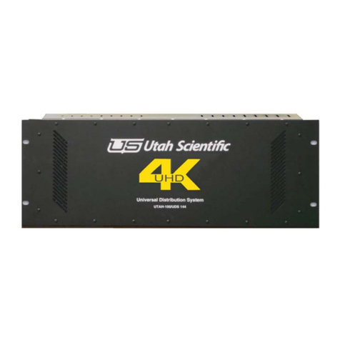 UTAH SCIENTIFIC UHD 12G Setup guide