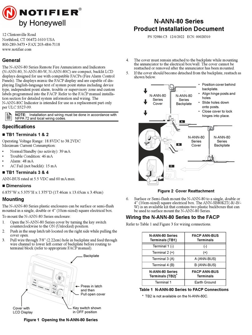 Honeywell NOTIFIER N-ANN-80 Series Technical manual