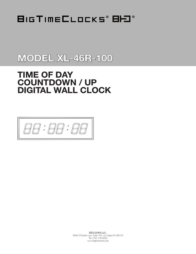 BigTimeClocks XL-46R-100 instruction manual