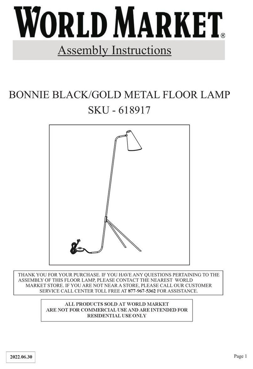 World Market BONNIE 618917 Assembly instructions