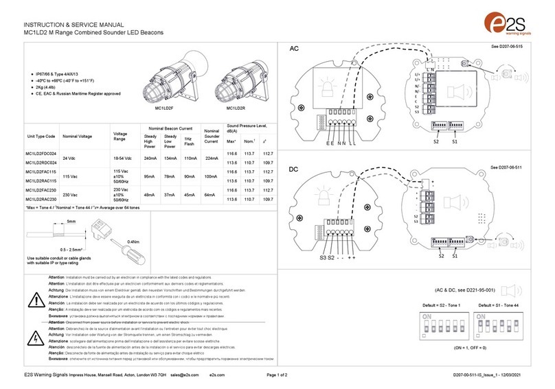 E2S MC1LD2FDC024 User manual