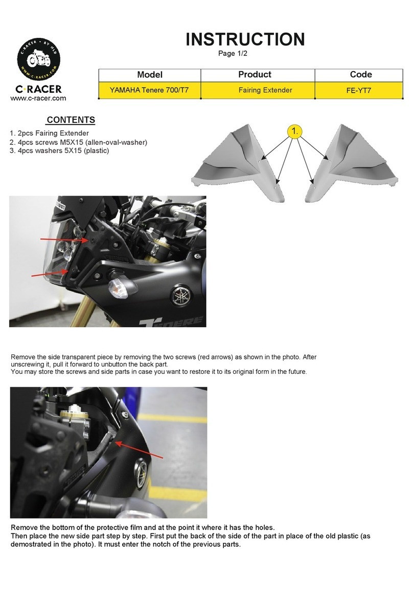 C-RACER FE-YT7 quick start guide