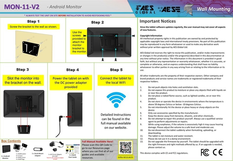 AES global MON-11-V2 manual