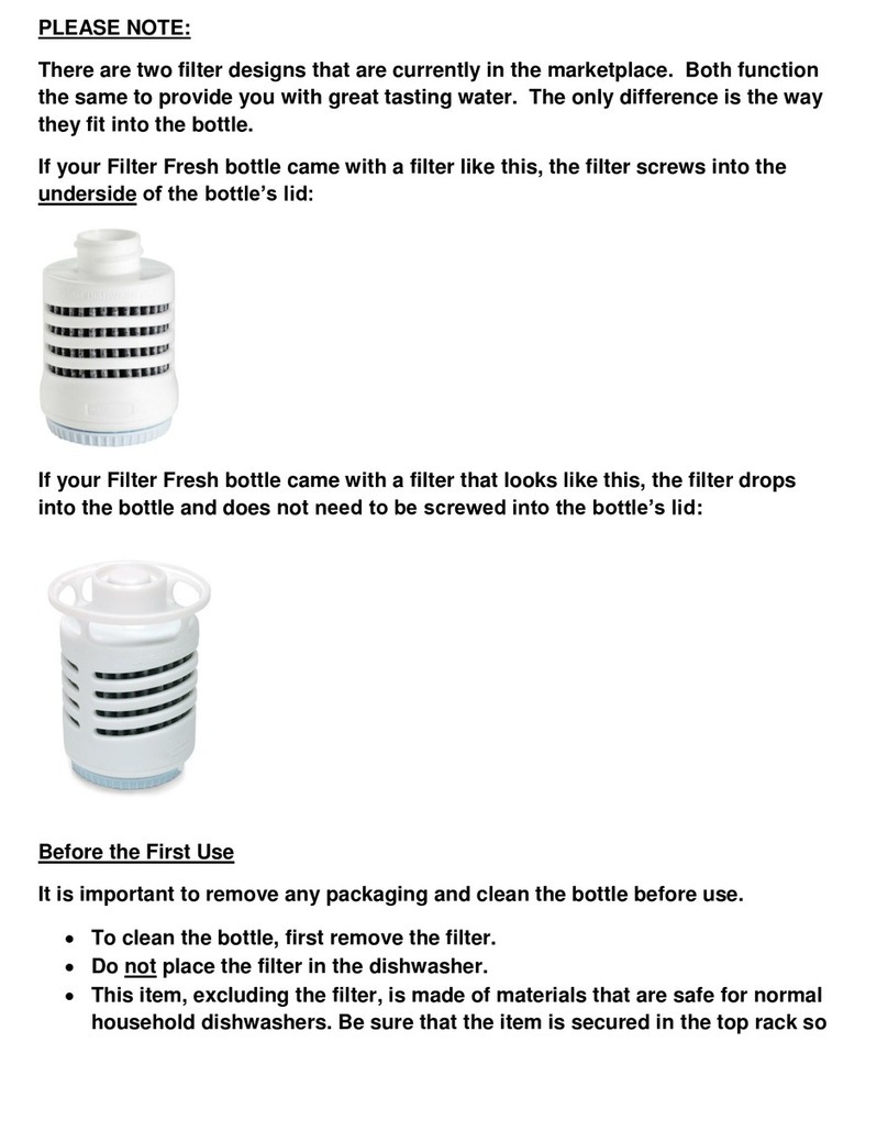 Rubbermaid FilterFresh Installation instructions