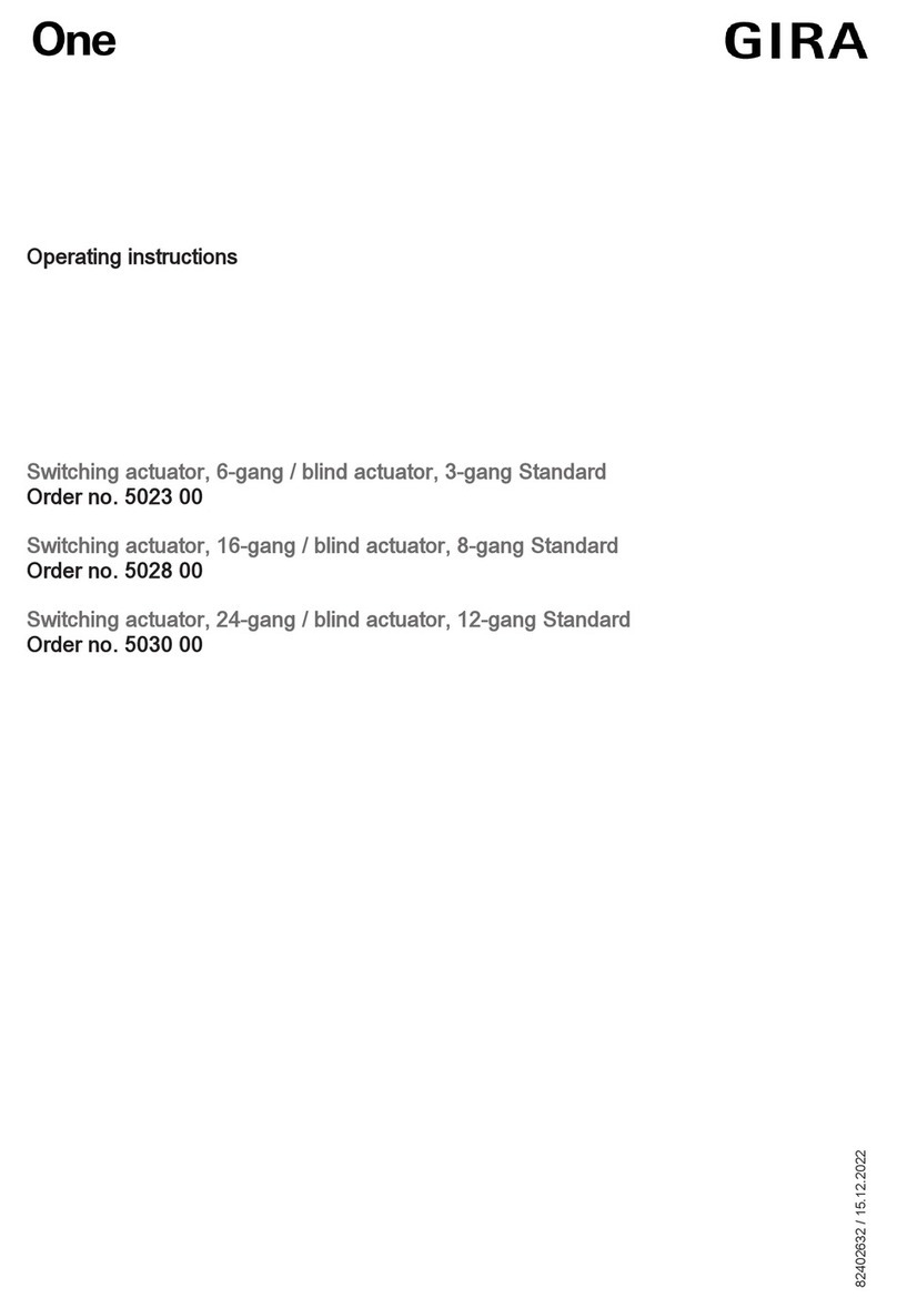 Gira One 5023 00 User manual
