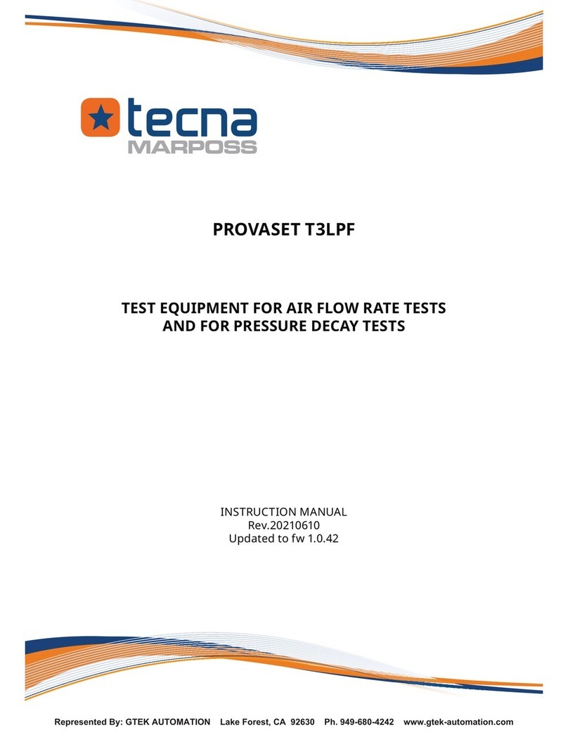 TECNA PROVASET T3LPF instruction manual