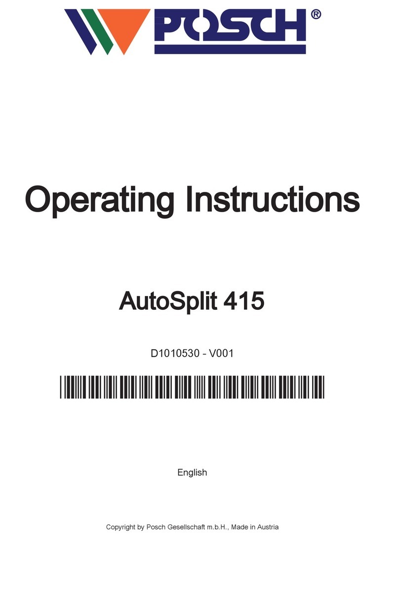 Posch AutoSplit 415 User manual