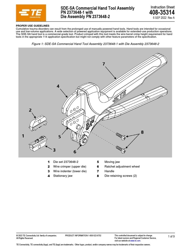 TE Connectivity SDE-SA User manual