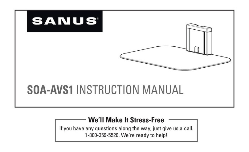 Sanus SOA-AVS1 instruction manual