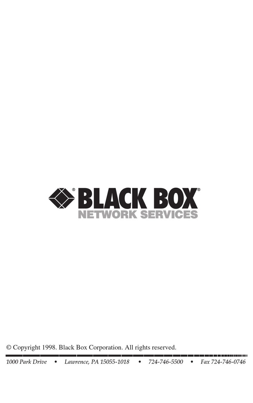 Black Box SWL930A-R2 User manual