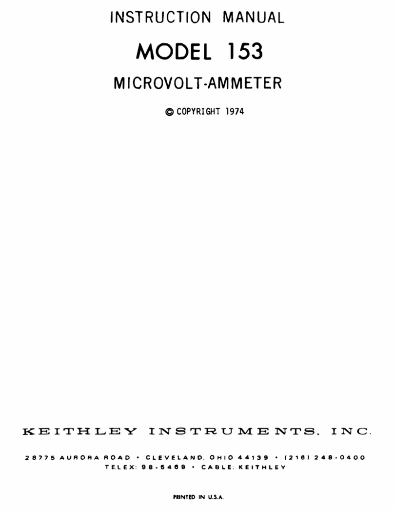 Keithley 153 User manual
