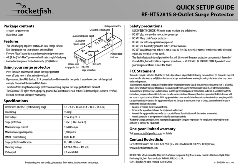 Rocket Fish RF-HTS2815 User manual Rocket Fish RF-HTS2815 User manual