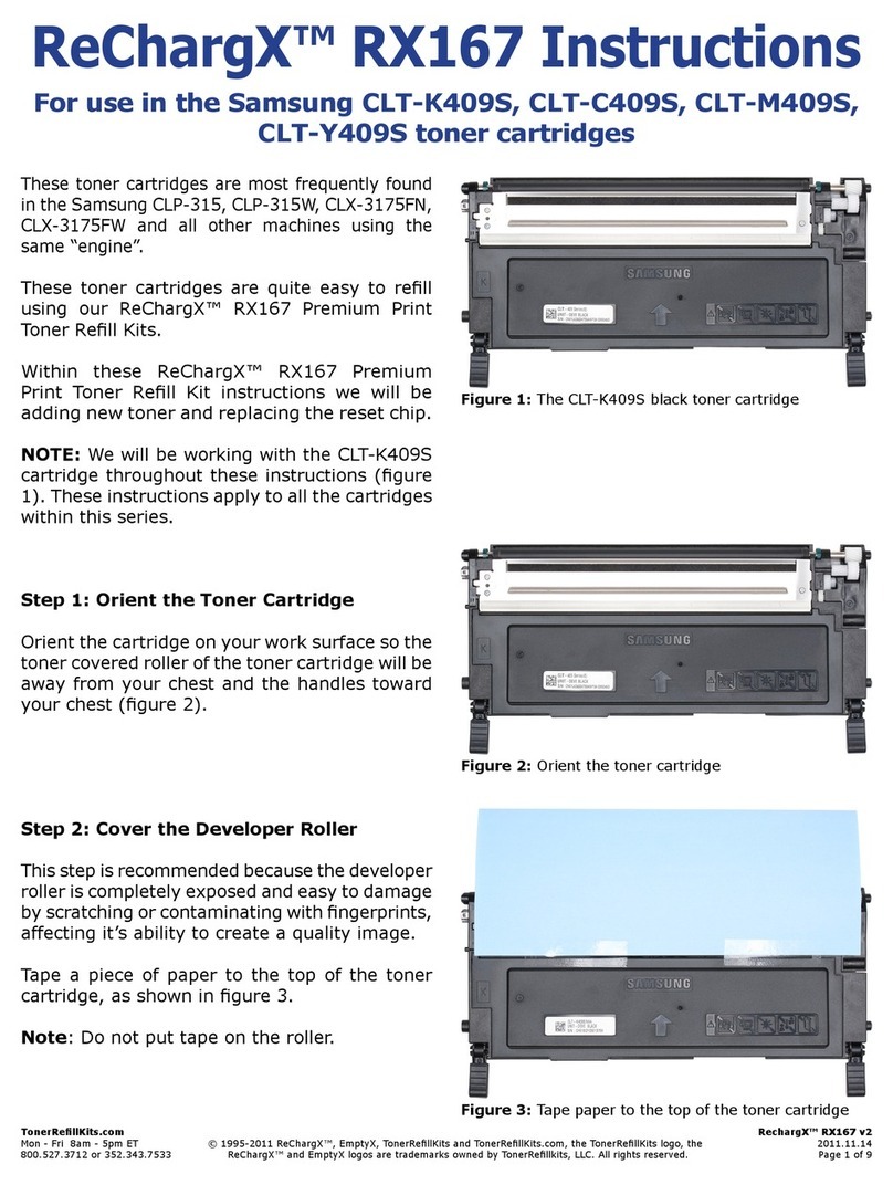 TonerRefillKits ReChargX RX167 instructions