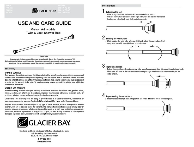 Glacier bay SR-10172-21 User manual Glacier bay SR-10172-21 User manual