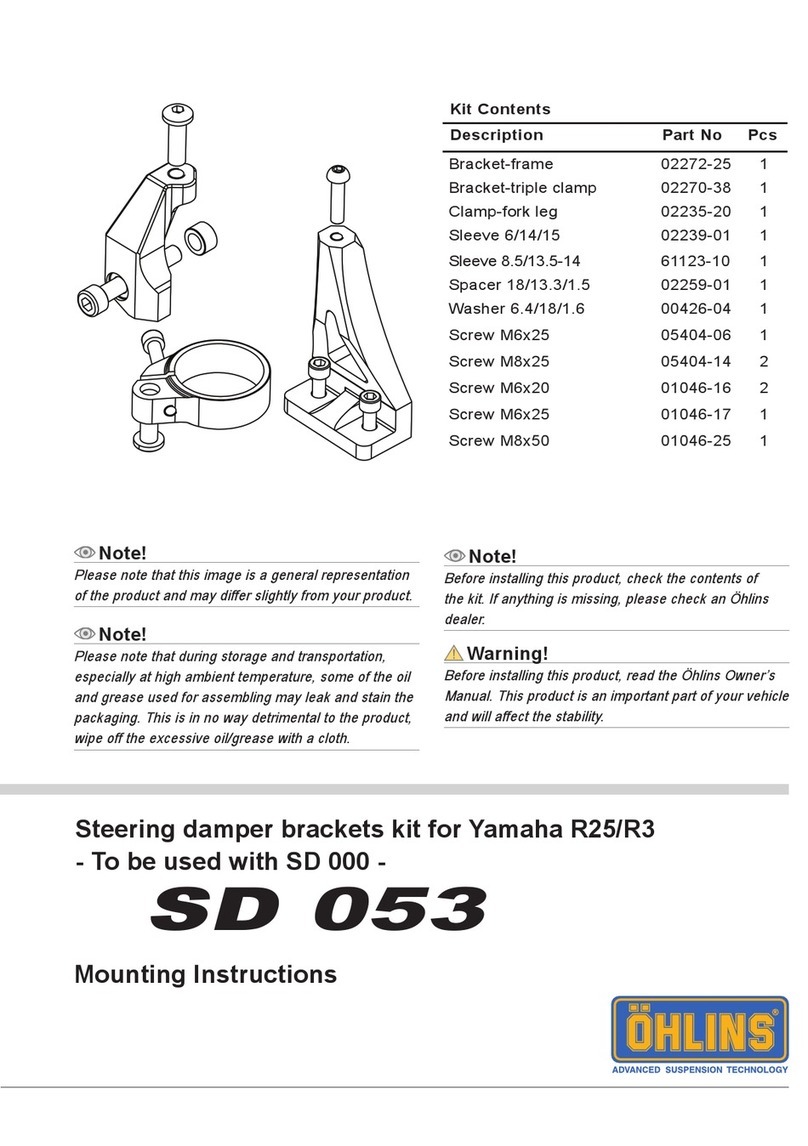 Ohlins SD 053 Mounting instructions