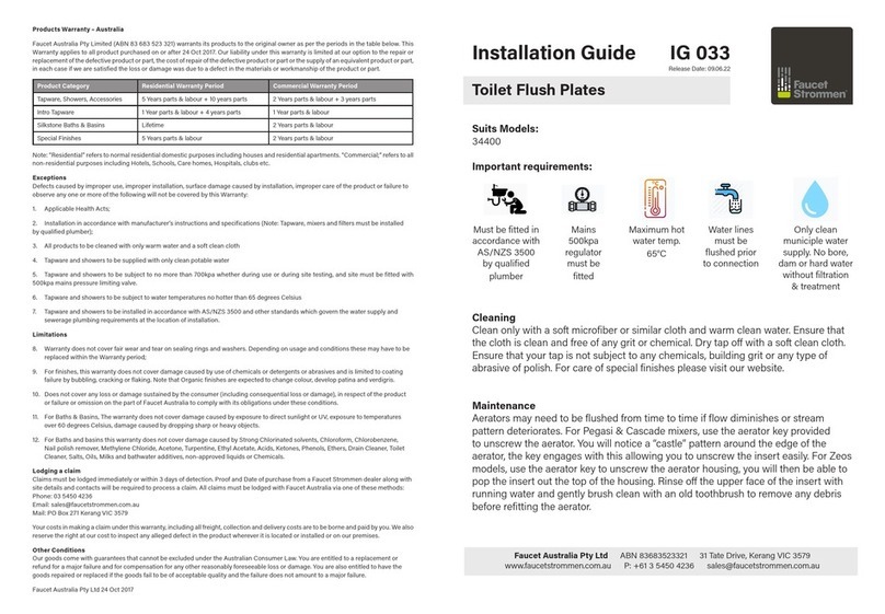 faucet strommen IG 033 installation guide