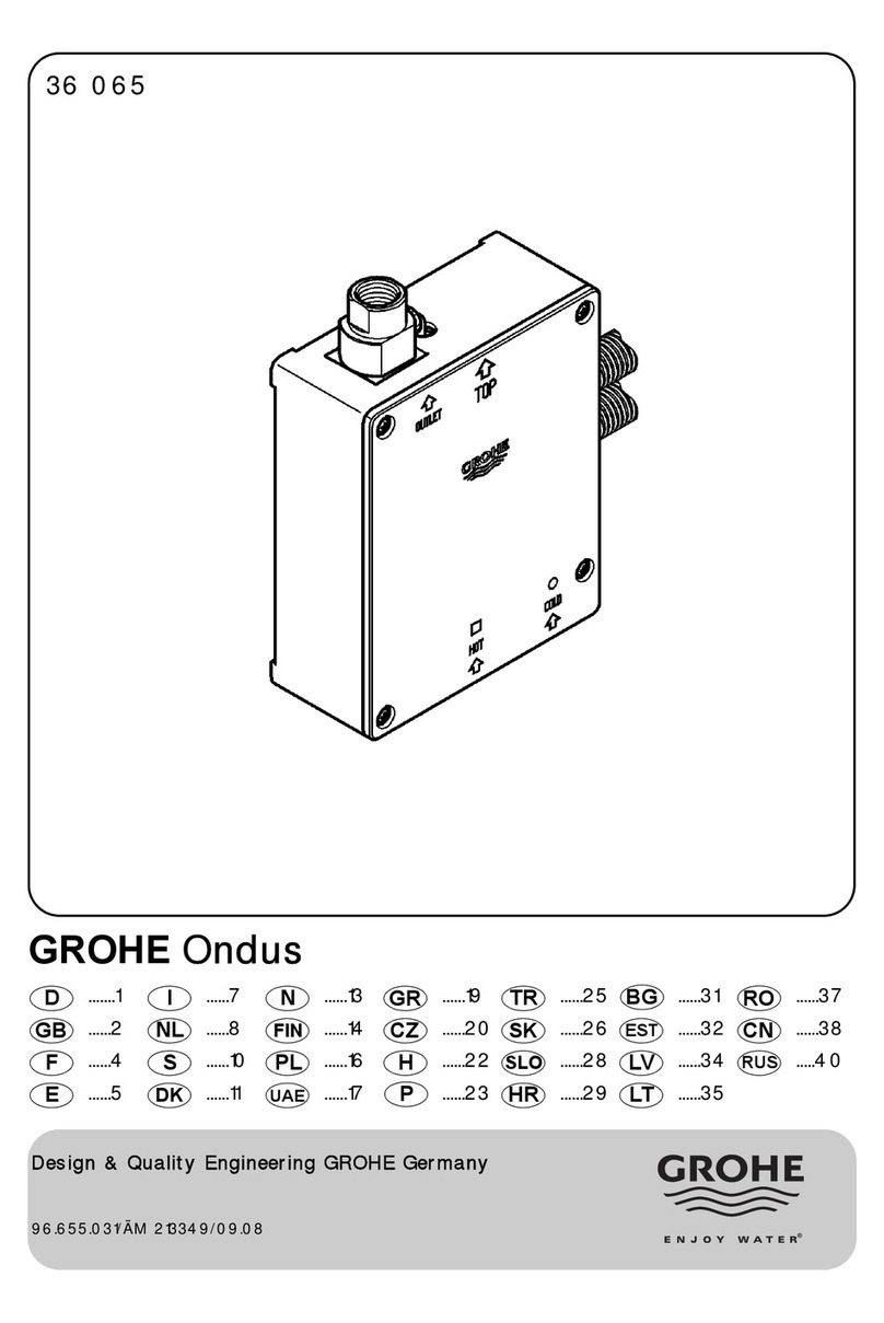 Grohe Ondus 36 065 installation instructions