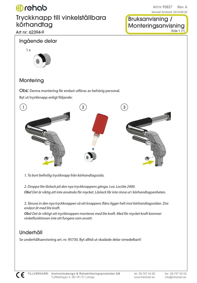 Rehab 62394-9 User manual & assembly instructions