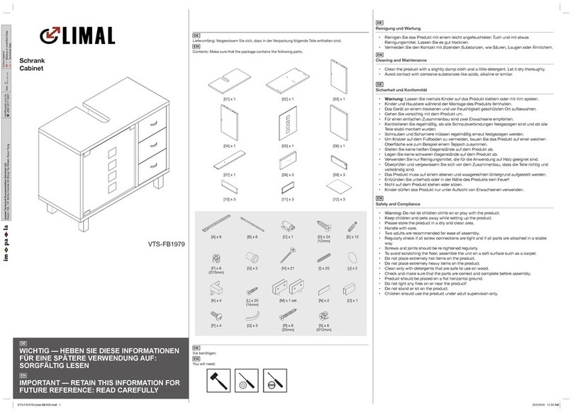 LIMAL VTS-FB1979 Assembly instructions LIMAL VTS-FB1979 Assembly instructions