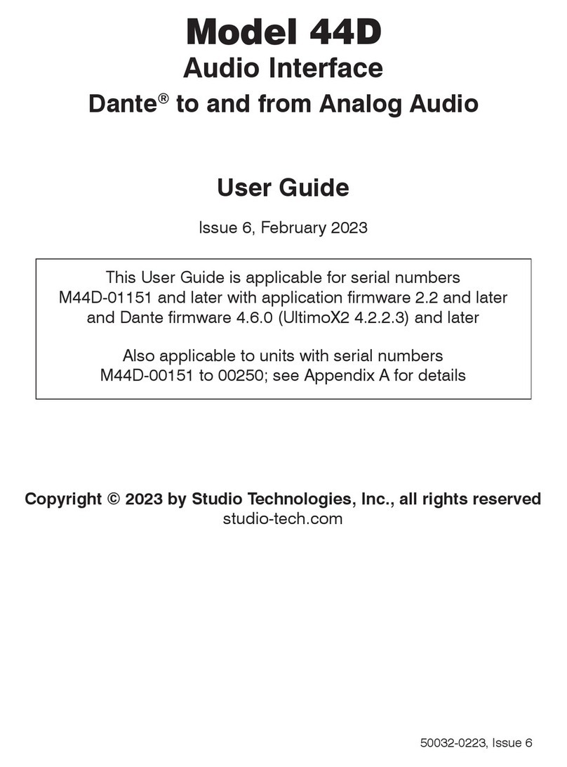 Studio Technologies 44D User manual