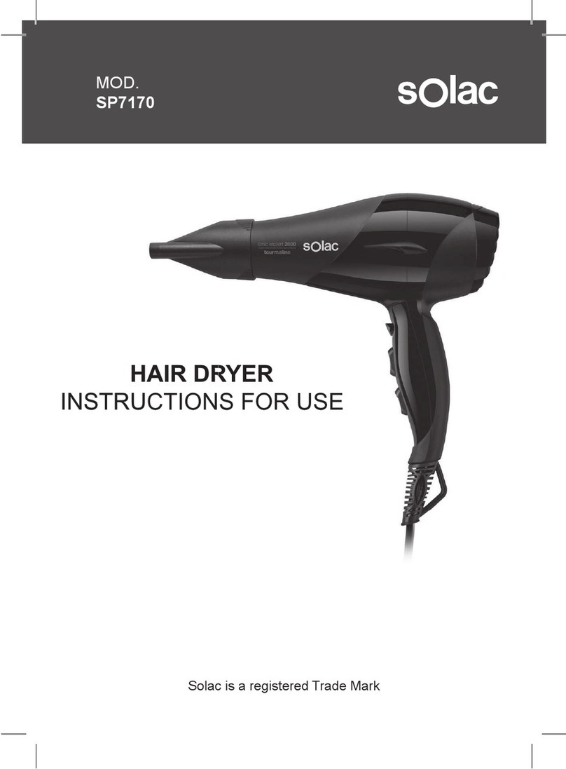 SOLAC SP7170 Instructions for use