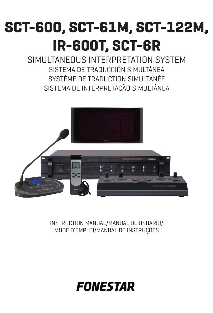FONESTAR SCT-600 instruction manual