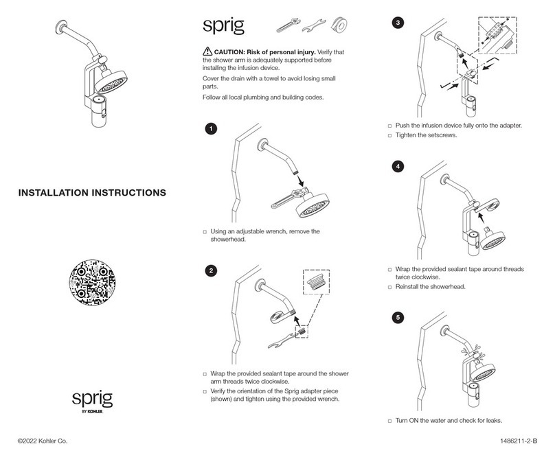 Kohler sprig User manual Kohler sprig User manual