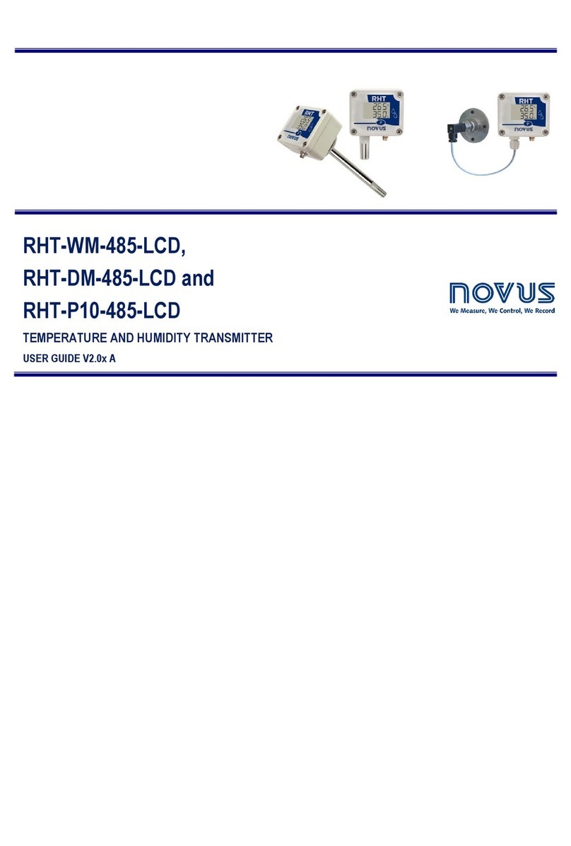 Novus RHT-WM-485-LCD User manual