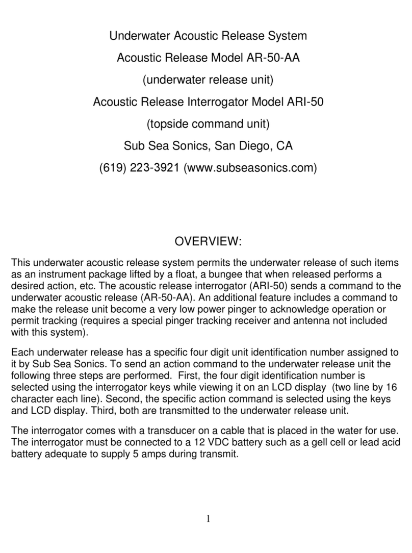Sub Sea Sonics AR-50-AA manual