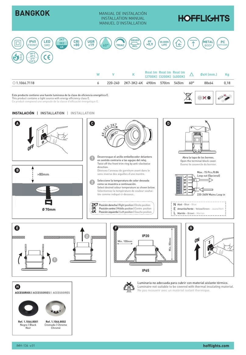 HOFFLIGHTS BANGKOK 1.1066.7118 User manual