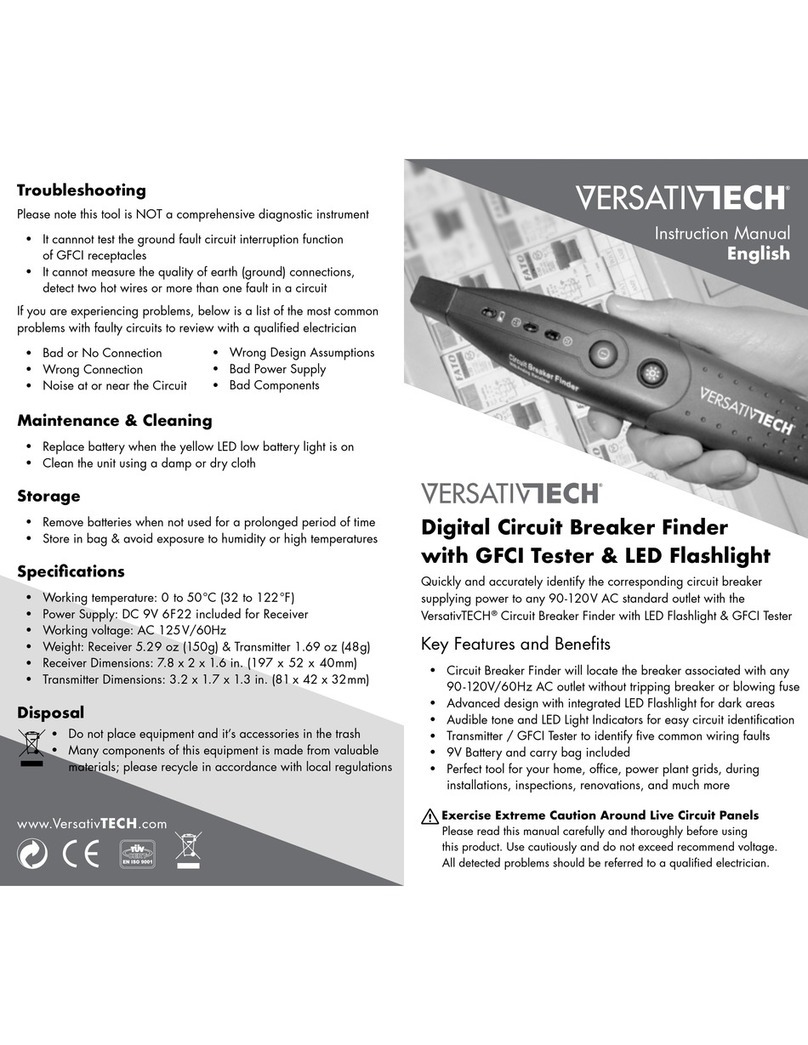 VERSATIVTECH Circuit Breaker Finder instruction manual