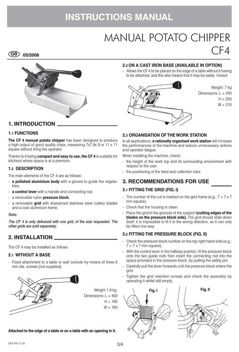 Electrolux Professional CF4 User manual