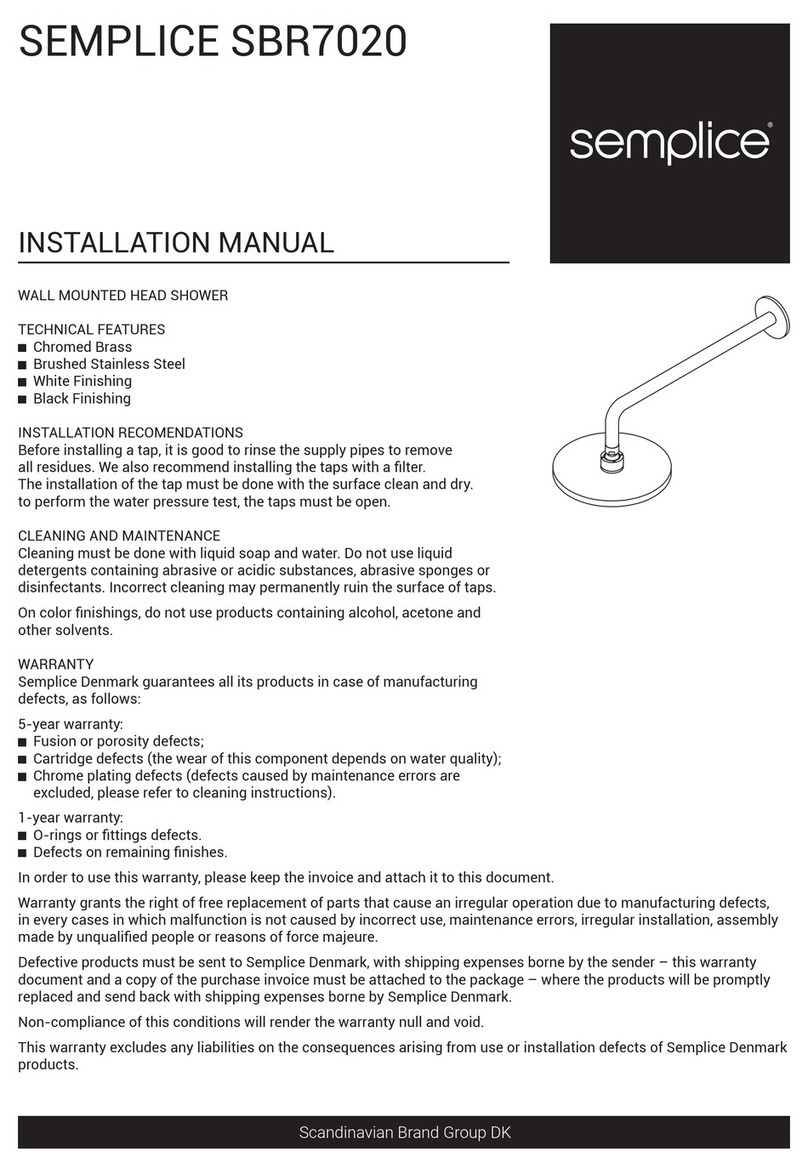 SEMPLICE SBR7020 installation manual