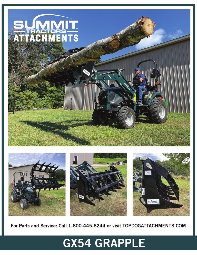 TOP DOG ATTACHMENTS SUMMIT TRACTORS ATTACHMENTS GX54 quick start guide TOP DOG ATTACHMENTS SUMMIT TRACTORS ATTACHMENTS GX54 quick start guide